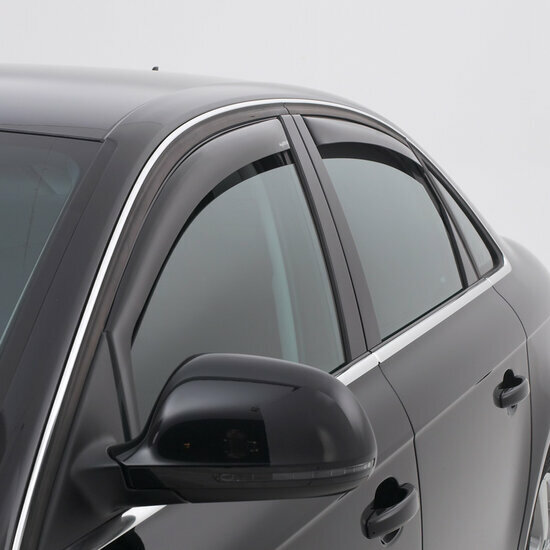 Climair Zijwindschermen smoke passend voor Volkswagen Caddy 1995-2003 &amp; Polo 6NF 3 deurs/Sedan/Kombi 1999-2001
