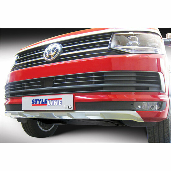 RGM Voorspoiler &#039;Skid-Plate&#039; passend voor Volkswagen Transporter T6 2015-2020 Zilver