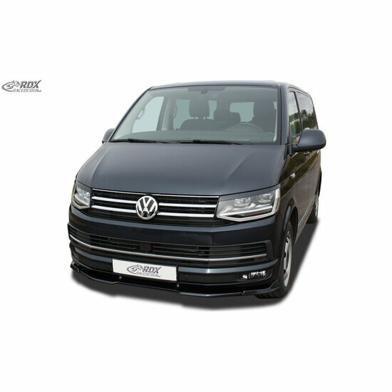 Voorspoiler Vario-X passend voor Volkswagen Transporter T6 2015-2019 (gespoten &amp; ongespoten bumper) (PU)