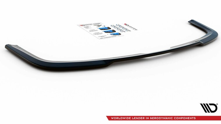 Splitter glanzend zwart achterzijde passend voor VW Caddy 4 Maxton Design