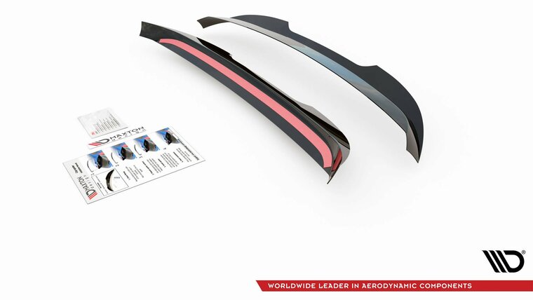 Spoiler cap glanzend zwart passend voor VW Caddy 4 Maxton Design