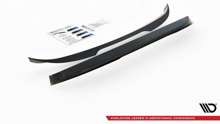 Spoiler cap glanzend zwart passend voor VW Caddy 4 Maxton Design