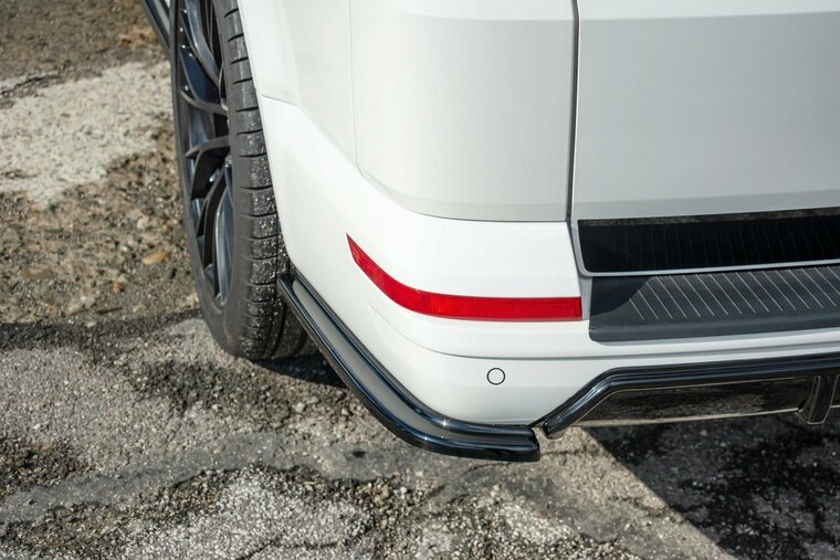 Splitters achterbumper glanzend zwart passend voor VW Transporter T6 Maxton Design