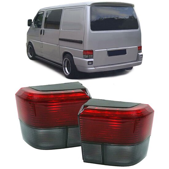 Achterlichten rood/zwart passend voor VW Transporter T4 model 1990 - 2003