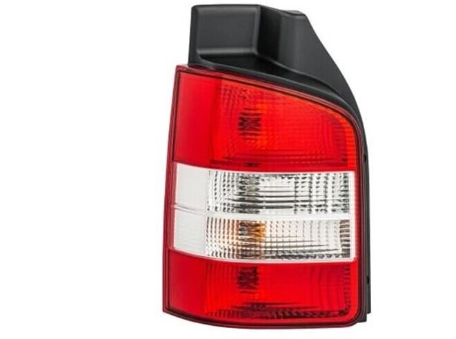 Achterlicht bijrijderskant rood/wit passend voor VW Transporter T5 met dubbele deuren