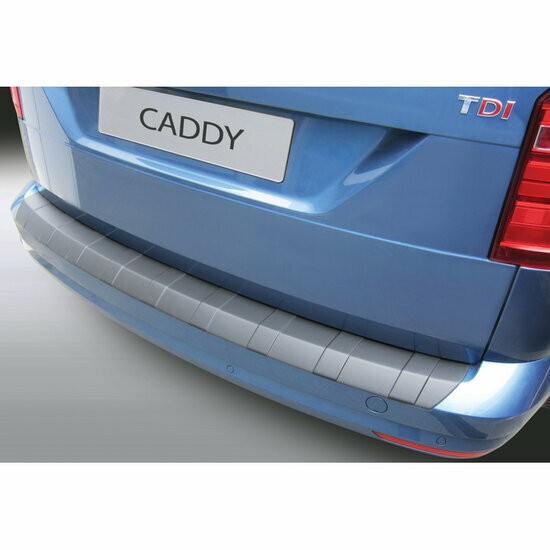 ABS Achterbumper beschermlijst passend voor Volkswagen Caddy/Maxi 2015-2020 &#039;Ribs&#039; Zwart