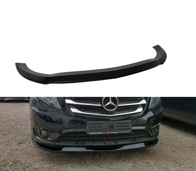 Voorspoiler passend voor Mercedes Vito W447 model vanaf 2014 met standaard voorbumper