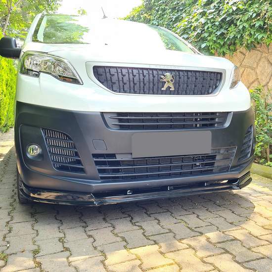 OneWay front spoiler glanzend zwart passend voor Peugeot Expert 3rd GEN model vanaf 2016