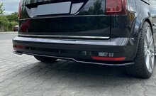 Splitter glanzend zwart achterzijde passend voor VW Caddy 4 Maxton Design