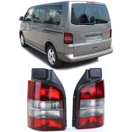 Achterlichten rood/zwart passend voor VW Transporter T5 model 2003 - 2009