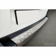 RVS Achterbumperprotector &#039;&#039;Riffled&#039;&#039; passend voor Volkswagen Crafter model vanaf 2017 en MAN TGE model vanaf 2017