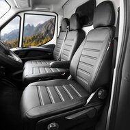 New York Design Kunstleder Stoelhoezenset 2+1 passend voor Volkswagen Crafter model vanaf 2017 en MAN TGE model vanaf 2017 (split in rug bank)