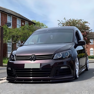 OneWay front spoiler glanzend zwart passend voor VW Caddy 3 facelift model 2010 - 2015