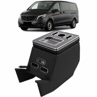 Comfort middenconsole met opbergvak, verlichting en USB passend voor Mercedes V-klasse W447 model 2014 - 2019