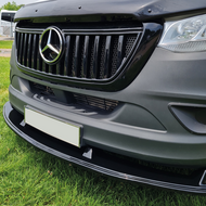 OneWay front spoiler glanzend zwart passend voor Mercedes Sprinter W907 model vanaf 2018 versie 1