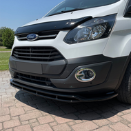 OneWay front spoiler glanzend zwart passend voor Ford Transit Custom MK1 model 2012 - 2018